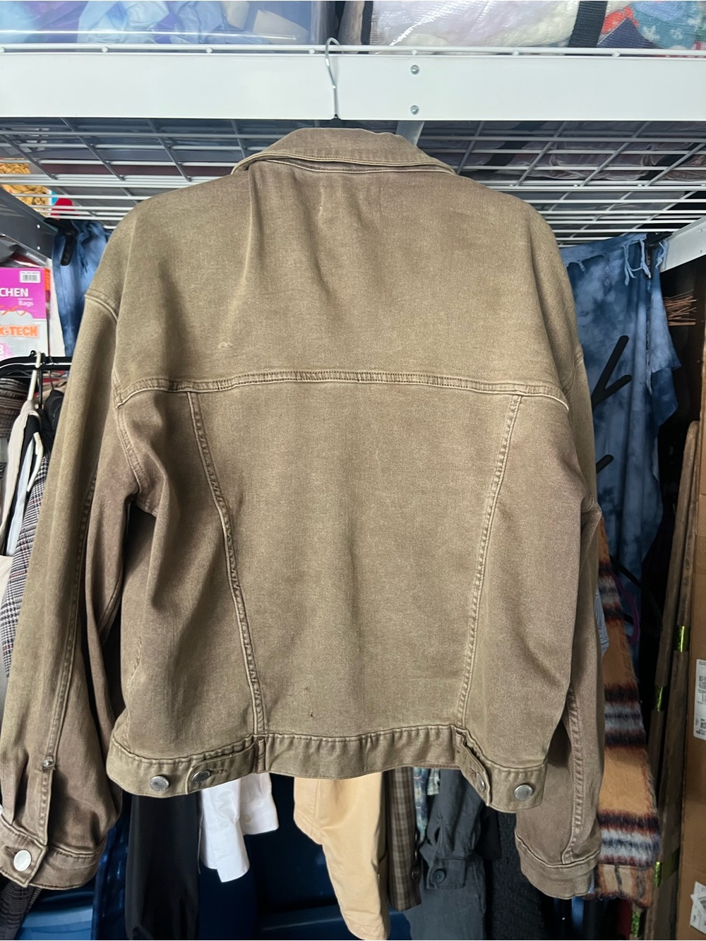 Dear John Olive-Brown Denim Jacket - Picture 2 of 2